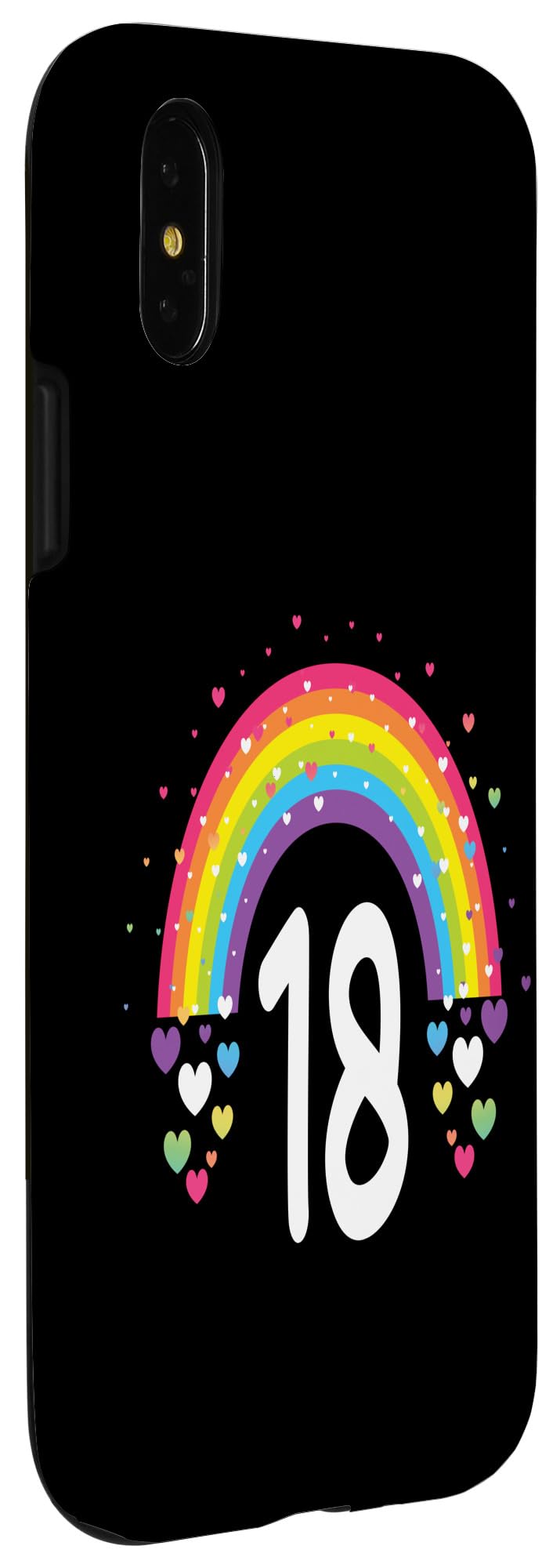 Amazon.co.jp: iPhone X/XS 188歳の誕生日 レインボーハート 188歳の